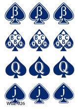 Load image into Gallery viewer, 11 Queen of Spades theme Temporary Tattoos - HWC LLC