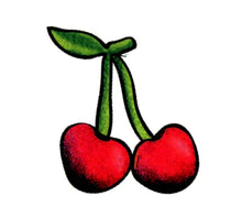 Load image into Gallery viewer, 2 Cherry Temporary Tattoo