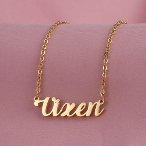Vixen Necklace, Stainless Steel Silver or Gold Finish